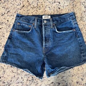 AGOLDE Women's Blue Denim Shorts